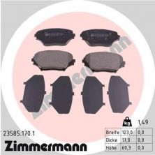 Zimmermann 23585.170.1 - Brzdové platničky -