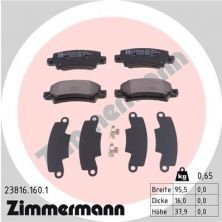 Zimmermann 23816.160.1 - Brzdové platničky -