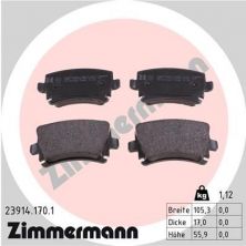 Zimmermann 23914.170.1 - Brzdové platničky -
