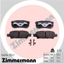 Zimmermann 24014.155.1 - Brzdové platničky -
