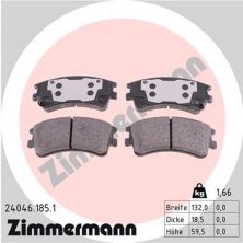 Zimmermann 24046.185.1 - Brzdové platničky -
