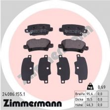 Zimmermann 24086.155.1 - Brzdové platničky -