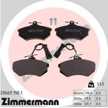 Zimmermann 20669.190.1 - Brzdové platničky -