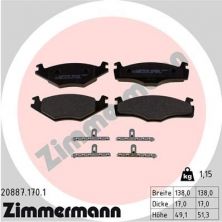 Zimmermann 20887.170.1 - Brzdové platničky -