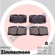 Zimmermann 20939.150.1 - Brzdové platničky -