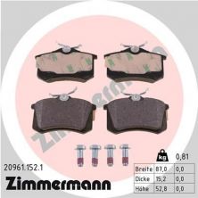 Zimmermann 20961.152.1 - Brzdové platničky -