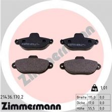 Zimmermann 21436.170.2 - Brzdové platničky -