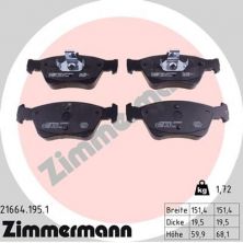 Zimmermann 21664.195.1 - Brzdové platničky -
