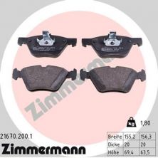 Zimmermann 21670.200.1 - Brzdové platničky -