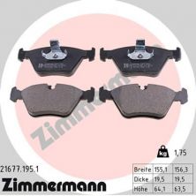 Zimmermann 21677.195.1 - Brzdové platničky -