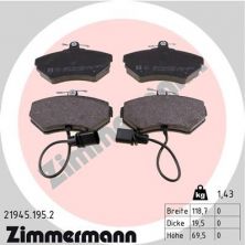 Zimmermann 21945.195.2 - Brzdové platničky -