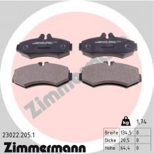 Zimmermann 23022.205.1 - Brzdové platničky -