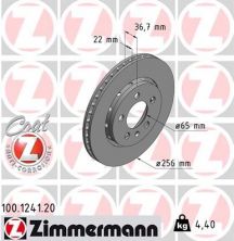 Zimmermann 100.1241.20 - Brzdový kotúč -
