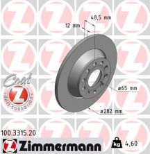 Zimmermann 100.3315.20 - Brzdový kotúč -