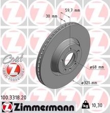 Zimmermann 100.3318.20 - Brzdový kotúč -