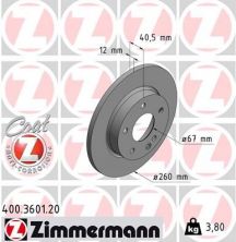 Zimmermann 400.3601.20 - Brzdový kotúč -