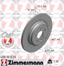 Zimmermann 400.3613.20 - Brzdový kotúč -