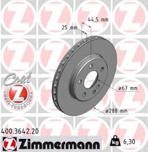 Zimmermann 400.3642.20 - Brzdový kotúč -