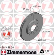 Zimmermann 430.1498.20 - Brzdový kotúč -