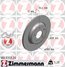 Zimmermann 100.3333.20 - Brzdový kotúč -