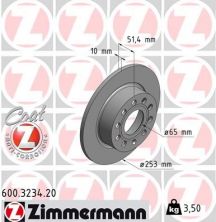 Zimmermann 600.3234.20 - Brzdový kotúč -