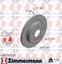 Zimmermann 430.2617.20 - Brzdový kotúč -
