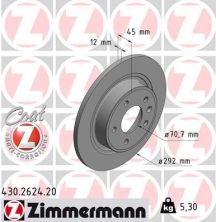 Zimmermann 430.2624.20 - Brzdový kotúč -