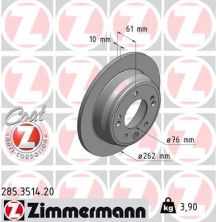 Zimmermann 285.3514.20 - Brzdový kotúč -