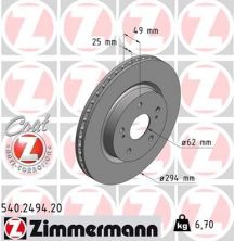 Zimmermann 540.2494.20 - Brzdový kotúč -