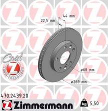 Zimmermann 470.2439.20 - Brzdový kotúč -