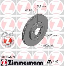 Zimmermann 100.1246.20 - Brzdový kotúč -