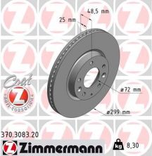Zimmermann 370.3083.20 - Brzdový kotúč -