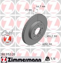 Zimmermann 280.3153.20 - Brzdový kotúč -