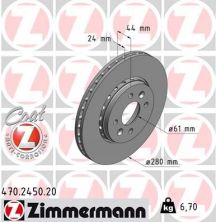 Zimmermann 470.2450.20 - Brzdový kotúč -