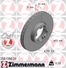 Zimmermann 250.1380.20 - Brzdový kotúč -
