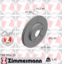 Zimmermann 590.2814.20 - Brzdový kotúč -