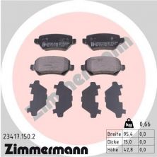 Zimmermann 23417.150.2 - Brzdové platničky -