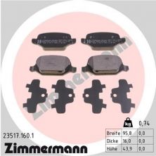 Zimmermann 23517.160.1 - Brzdové platničky -