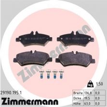 Zimmermann 29190.195.1 - Brzdové platničky -