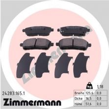 Zimmermann 24283.165.1 - Brzdové platničky -