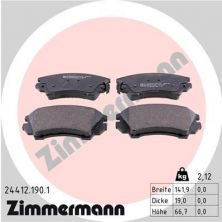 Zimmermann 24412.190.1 - Brzdové platničky -