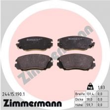 Zimmermann 24415.190.1 - Brzdové platničky -