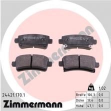 Zimmermann 24421.170.1 - Brzdové platničky -