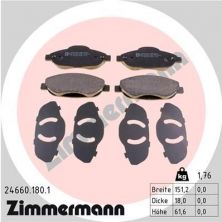 Zimmermann 24660.180.1 - Brzdové platničky -
