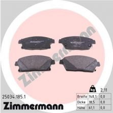 Zimmermann 25034.185.1 - Brzdové platničky -