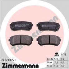 Zimmermann 24320.155.1 - Brzdové platničky -