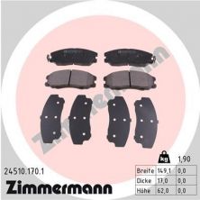 Zimmermann 24510.170.1 - Brzdové platničky -