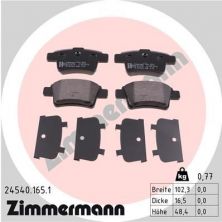 Zimmermann 24540.165.1 - Brzdové platničky -