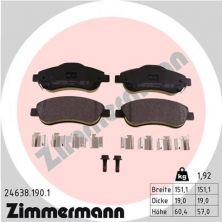 Zimmermann 24638.190.1 - Brzdové platničky -