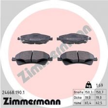 Zimmermann 24668.190.1 - Brzdové platničky -